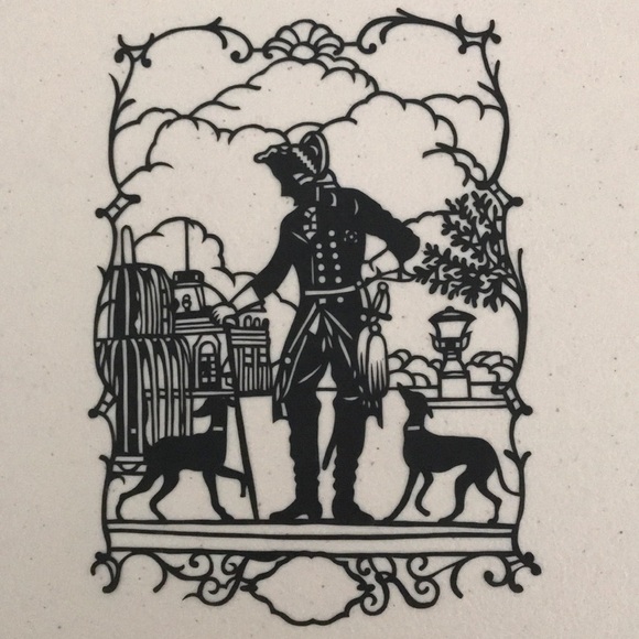 🔥ON SALE🔥Man & Dog 💖 Handmade PaperCut Silhouette Scherenschnitte - Picture 1 of 6